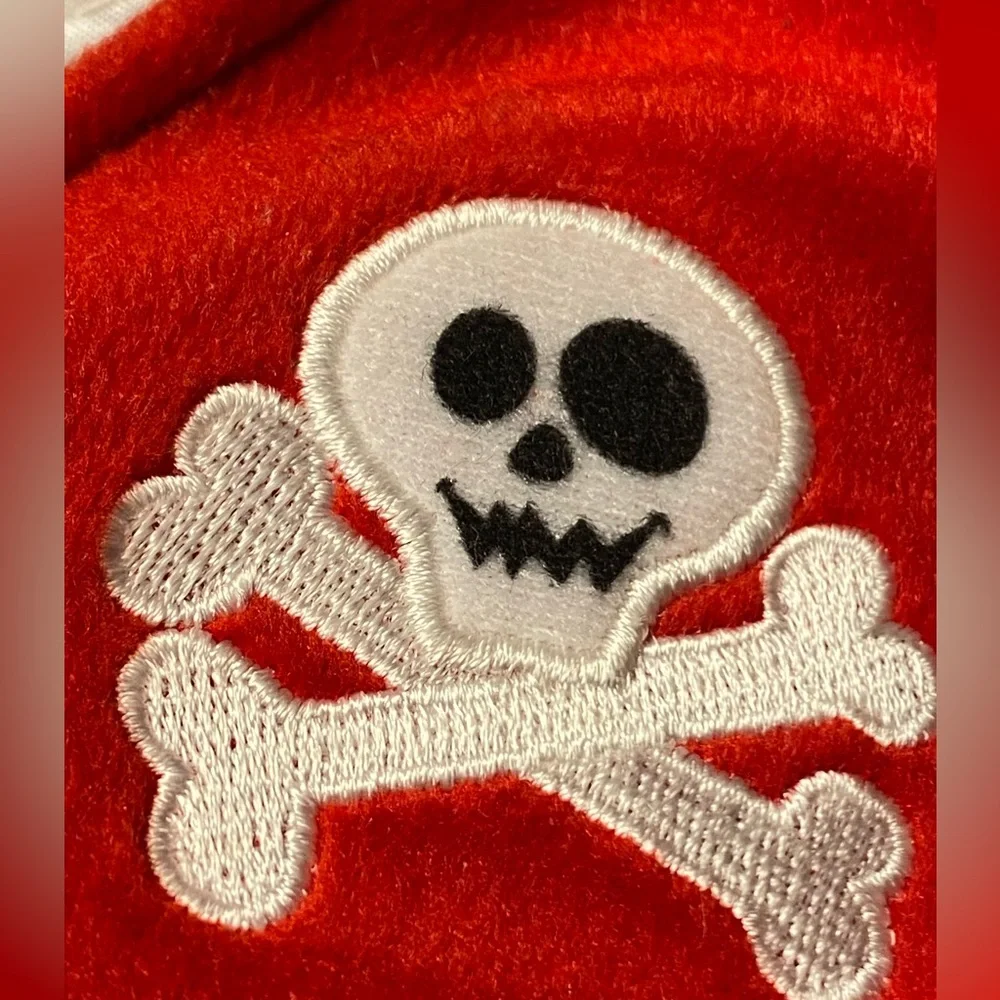 Koala Kids Pirate Costume - Red, White, and Black. Size 12 months
